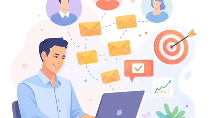 Illustration Rédiger un message qui converti